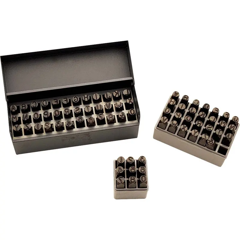 Combination Letter And Number Hand Stamp Set – Industrial Grade 1