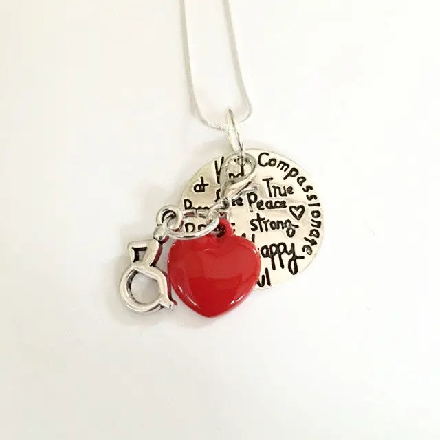 Compassionate Heart Necklace Supporting Disability Awareness 1