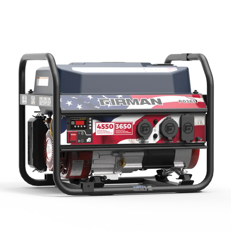 Conventional Gas Generator – 4550W Output, Recoil Start, 120V Only, Portable Design 1
