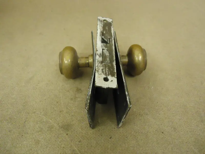 Cranby Brass Mortise Door Knob Assembly – Antique Finish, Model 935 (Used) 1