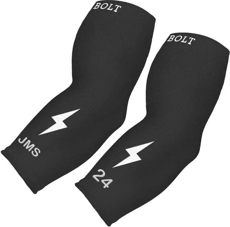 Custom Graduated Compression 3/4-Length Arm Sleeve – Black 1