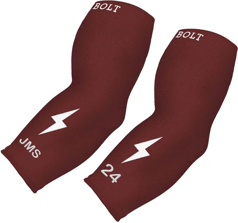 Custom Graduated Compression 3/4-Length Arm Sleeve – Maroon 1