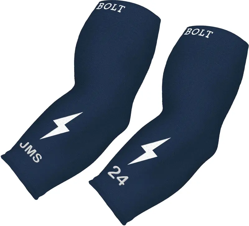 Custom Graduated Compression 3/4-Length Arm Sleeve – Navy Blue 1