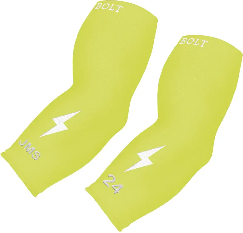 Custom Graduated Compression 3/4-Length Arm Sleeve – Neon Yellow 1