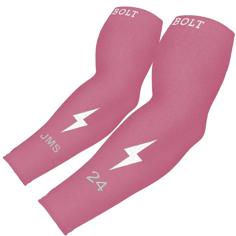 Custom Graduated Compression Full-Length Arm Sleeve – Dusty Pink 1