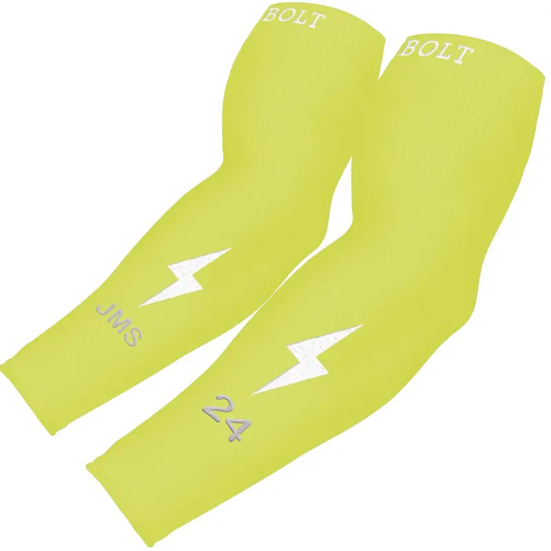 Custom Graduated Compression Full-Length Arm Sleeve – Neon Yellow 1