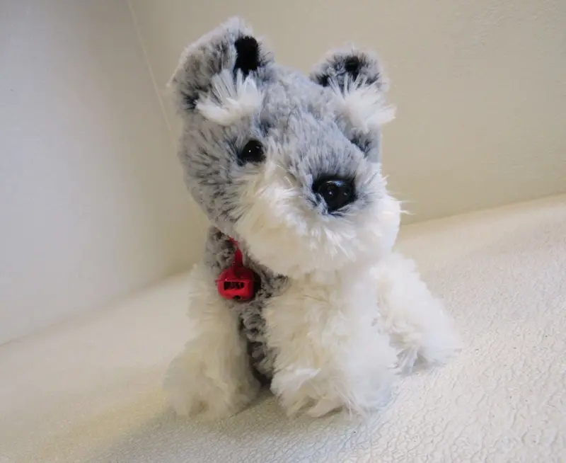 Designer Gray-And-White Musical Dog Plush – Spinning Movement & Cheerful Tune – Style 24U5310 (Secondhand) 1