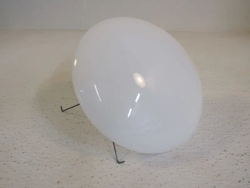 Designer Saucer Lamp Shade – 7.5-Inch Diameter, 5-Inch Opening, White Glass 1