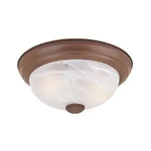 Designers Fountain Interior Light Fixture – 15.25-Inch Glass-And-Metal Design (Model 1257L-Db-Al) 1