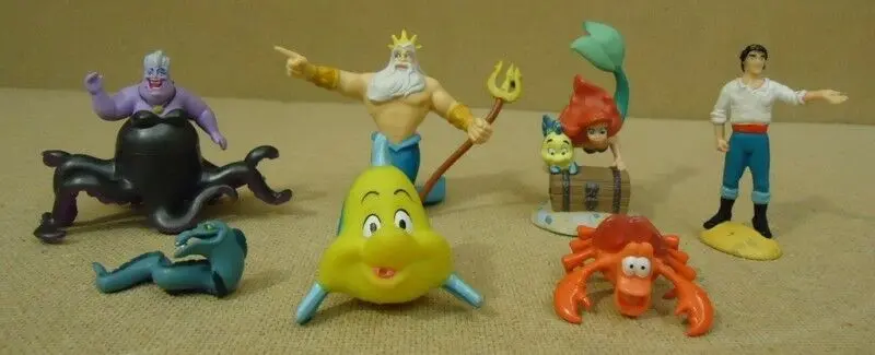 Disney Little Mermaid Collectible Toy Set – 7-Piece Ariel-Themed Figures 1