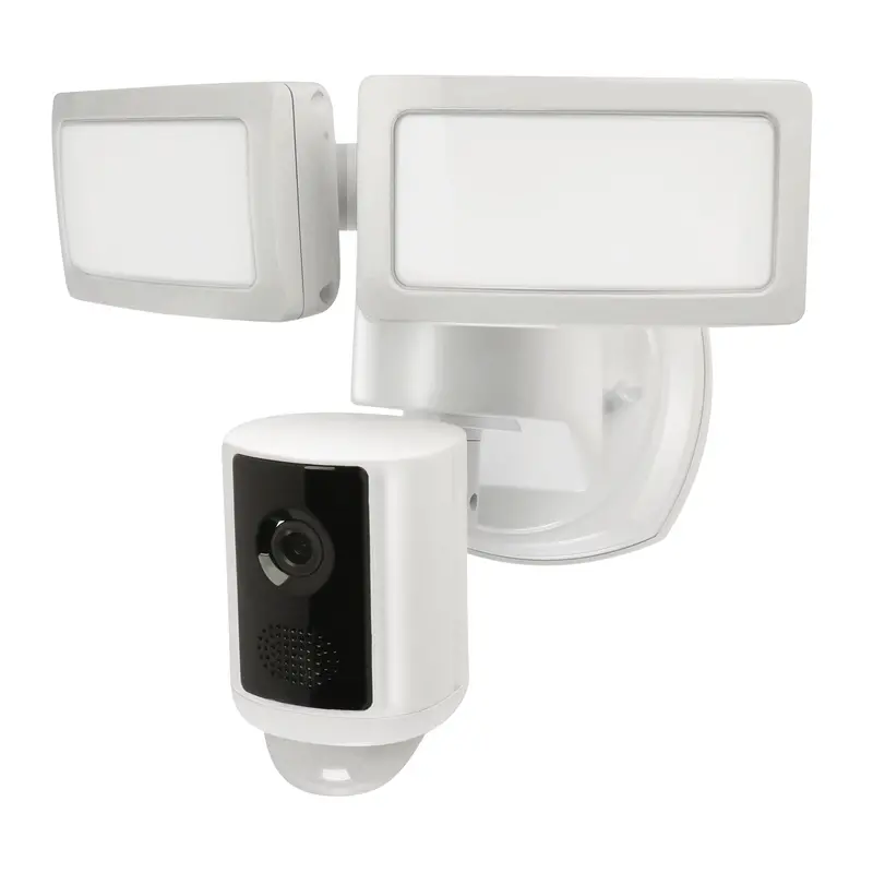 Dual-Head Motion-Activated Led Security Light With Integrated Camera 1