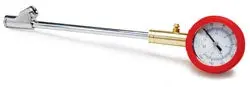 Dual-Scale Foot Tire Pressure Gauge With Large, Easy-To-Read Analog Dial 1
