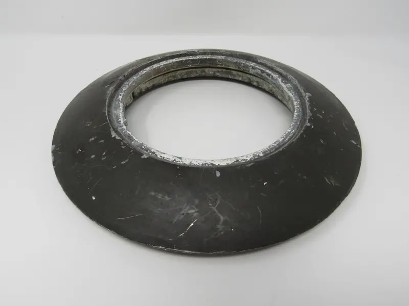 Dual-Tone Flush Mount Ceiling Ring – Brown & White Finish, 10-Inch Od 1