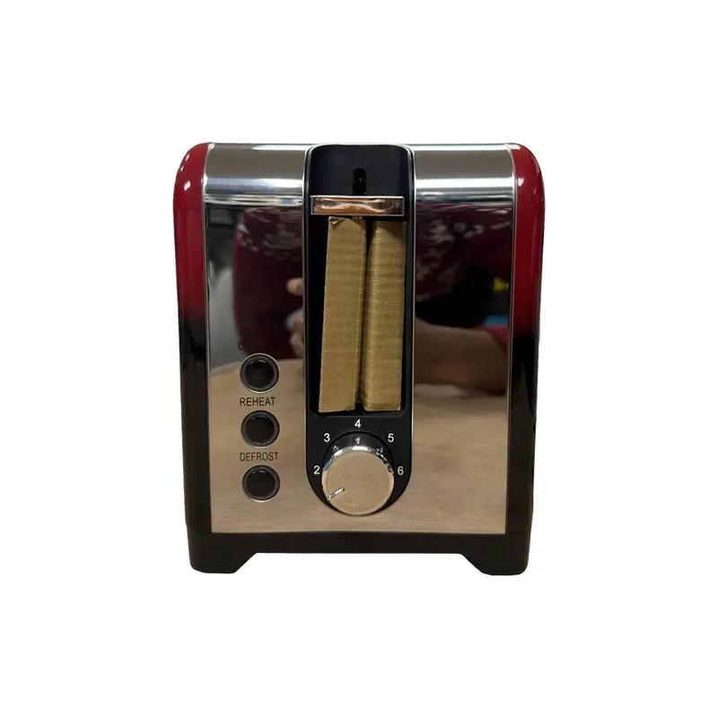 Elara Jt62101 Ogr 2-Slice Toaster – 930W With Ombre Gradient Red Accents 2