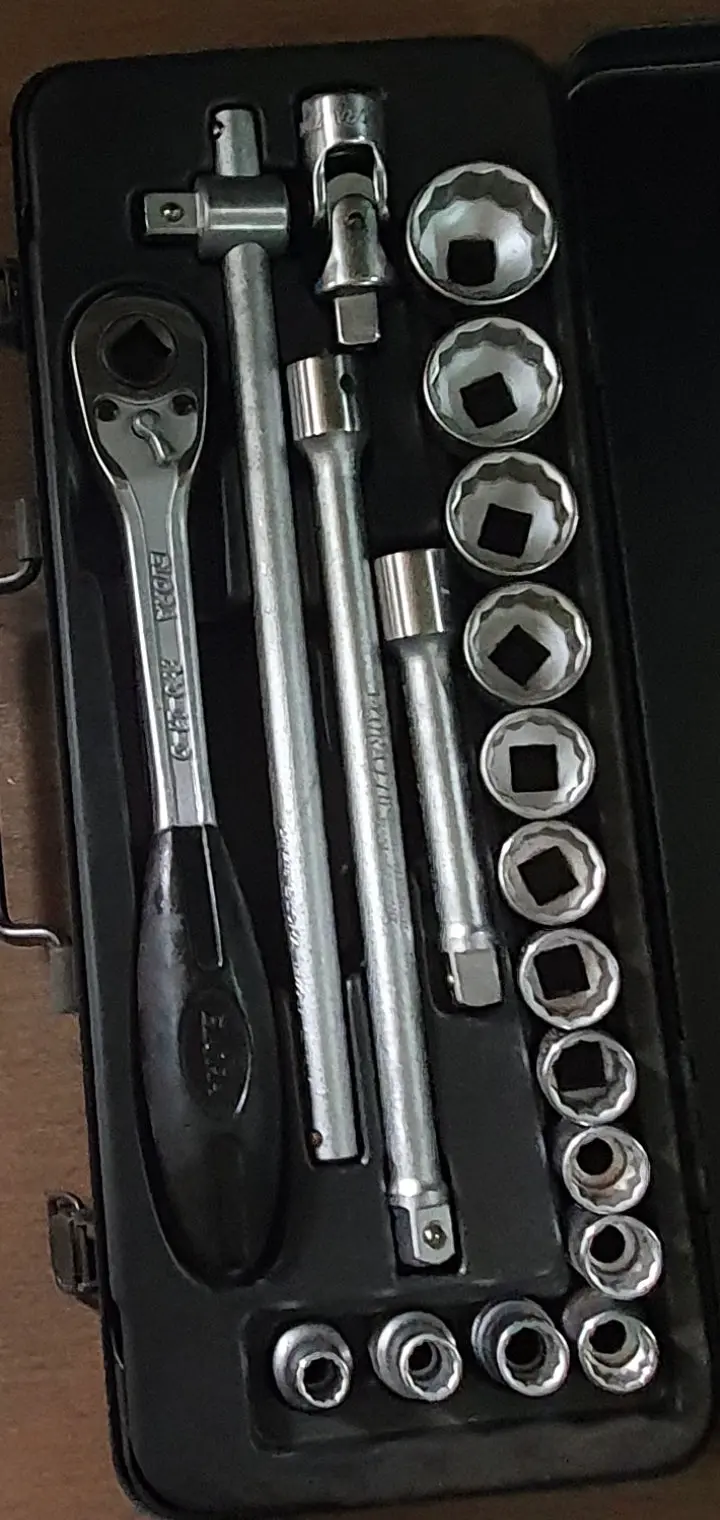 Elora 19-Piece 1/2" Drive Socket Set – Metric & Imperial Sizes (3/8"–1 1/4" Af) 1