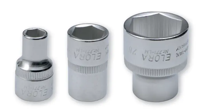 Elora Chrome-Plated 1/2" Drive Hex Socket Bit – 20Mm 1