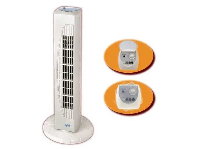 Elta-Germany 9095 Tower Fan – 220–240V, 50 Hz Quiet Air Circulator 1