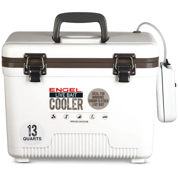 Engel 13-Quart Live Bait Drybox Cooler – Compact, Leak-Resistant Construction 1