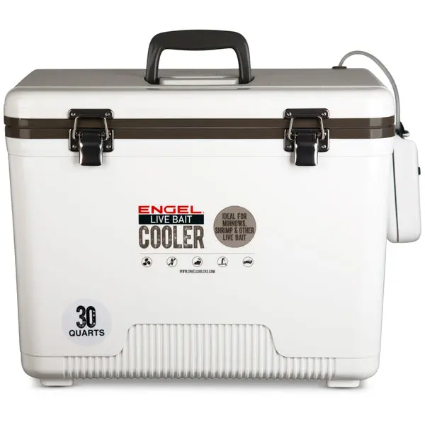 Engel 30-Quart Live Bait Drybox Cooler – Insulated, Aerator-Compatible 1