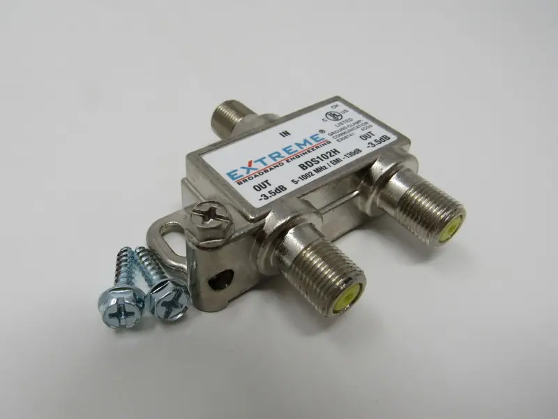 Extreme Broadband Ground Clamp & Splitter – Communication Signal Adapter, New 1