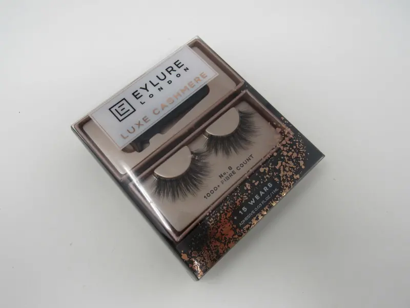 Eylure Luxe Cashmere False Lashes – Black, Style No. 8, 1000-Fibre Volume 1