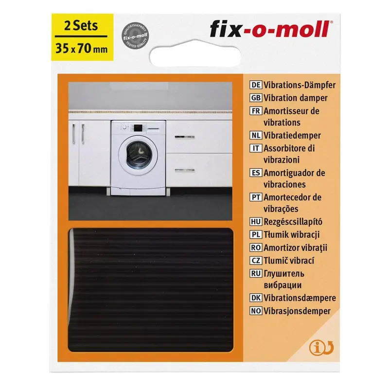 Fix-O-Moll Adhesive Anti-Vibration Pads – 70 Mm × 35 Mm 1