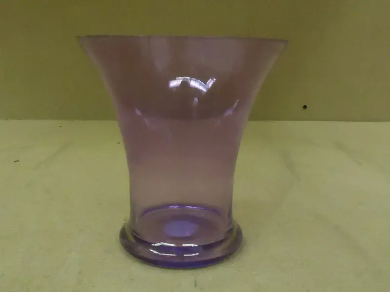Ftd Modern Glass Flower Vase – 6-Inch Height, Purple Tapered Round Design, New 1