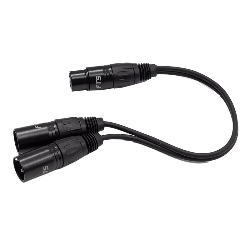 Fts 0.3-Meter Xlr Female To Dual Xlr Male Splitter Cable 1