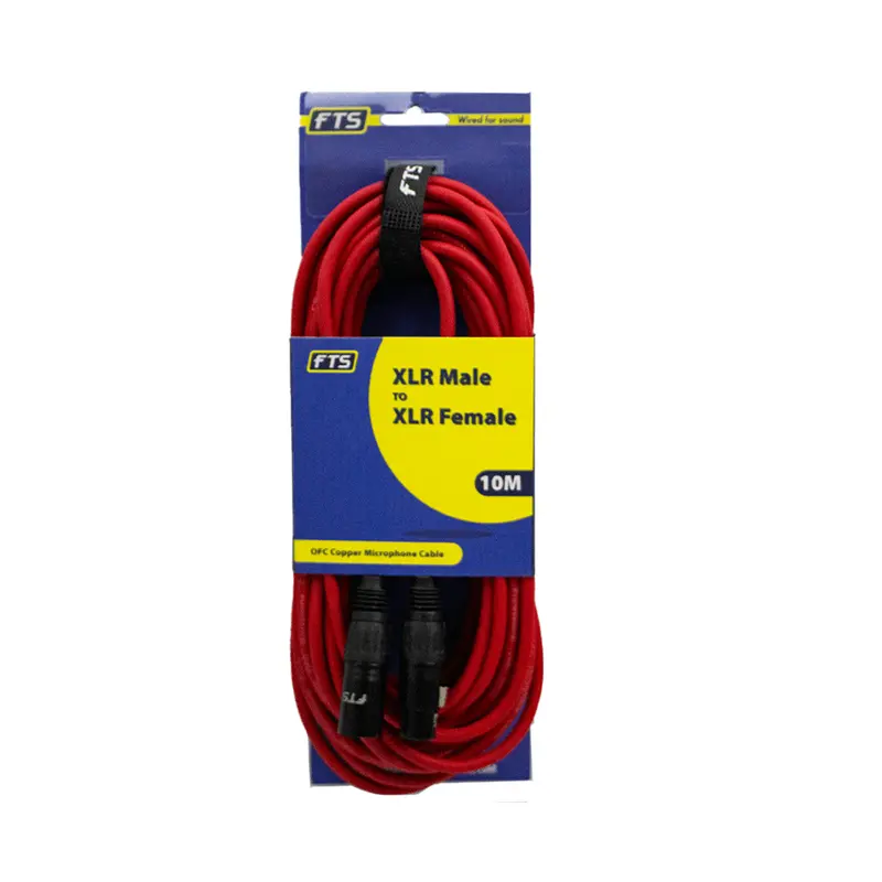 Fts 10-Meter Balanced Xlr Male To Female Microphone Cable 1