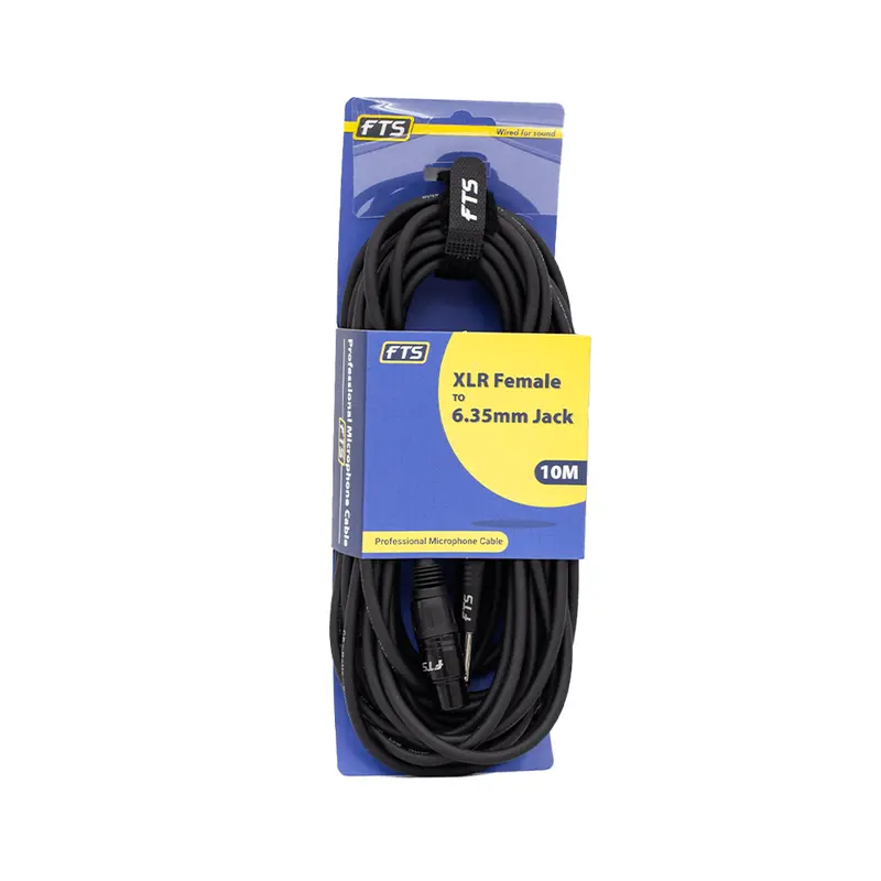Fts 10M Xlr Female To 6.35Mm Mono Jack Cable – Balanced Signal Transfer 1
