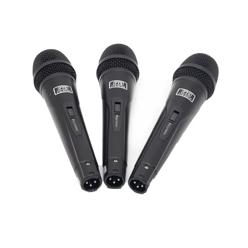 Fts 3-Pack Wired Plastic Microphones – Budget-Friendly Classroom Or Pa Use (Fts-Sf268) 1