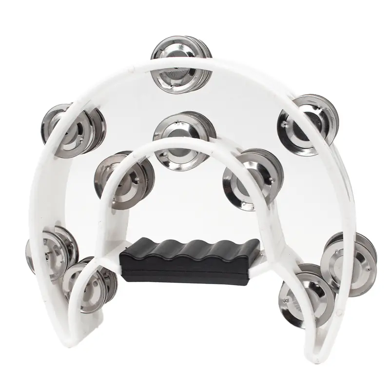 Fts Double-Row White Tambourine – Jt-Tx9-20 Wh 1