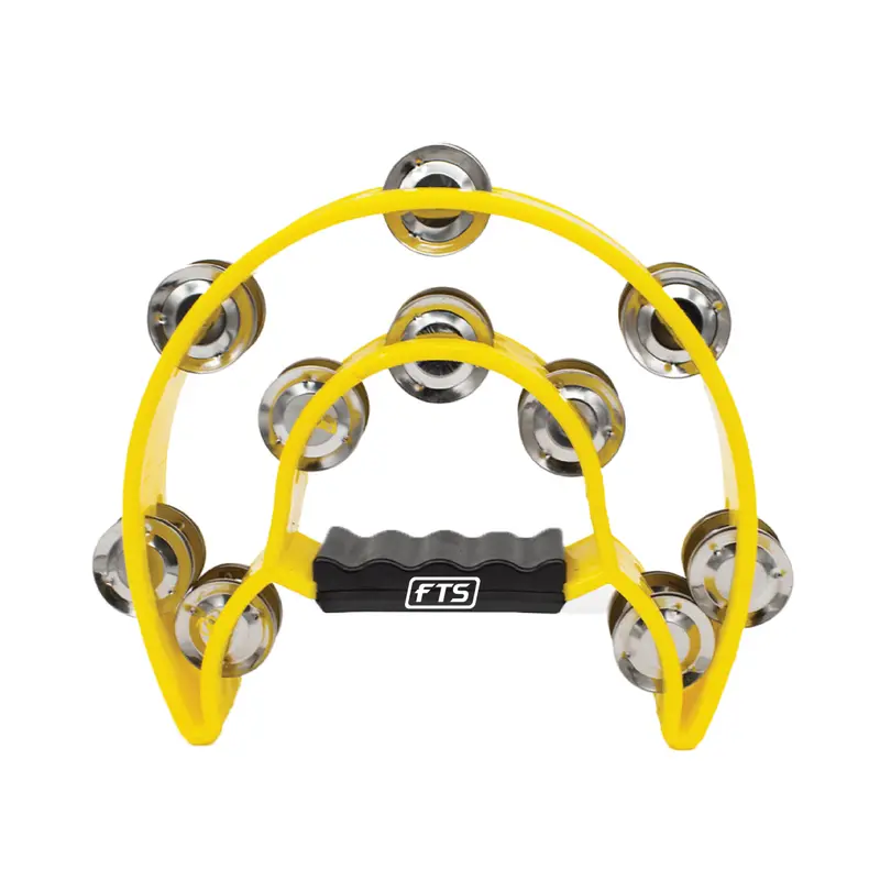 Fts Double-Row Yellow Tambourine With Jingles – Tx9-20 Model 1