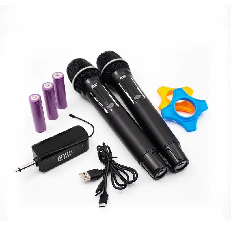 Fts Dual-Channel Uhf Wireless Microphone System – Universal Compatibility 1