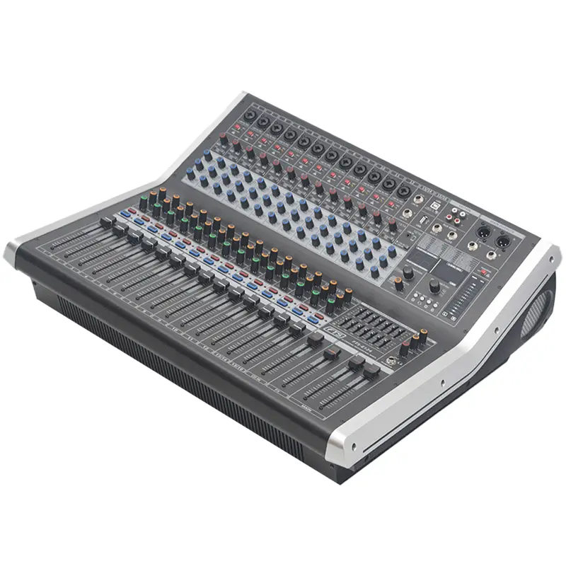 Fts E124 16-Channel Powered Mixer – 99 Dsp Effects & Built-In Bluetooth 1