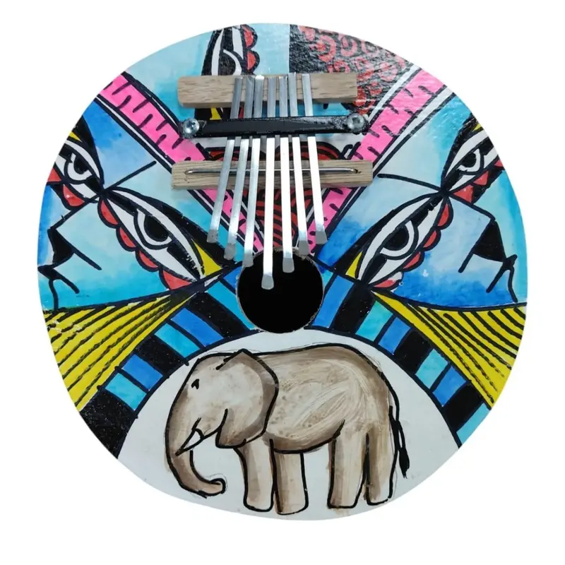 Fts Karimba Mojo – Compact 19×10 Cm Cikasa-Themed Thumb Piano 1