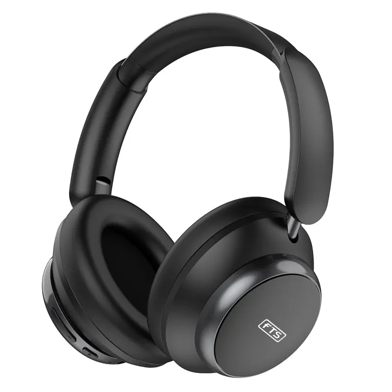 Fts Tf5 Active Noise-Cancelling Bluetooth Headphones – Rotary Control, Black Finish 1