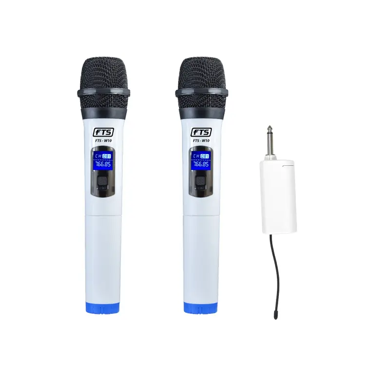 Fts W10 Dual Wireless Handheld Mic System For Presentations & Performances 1