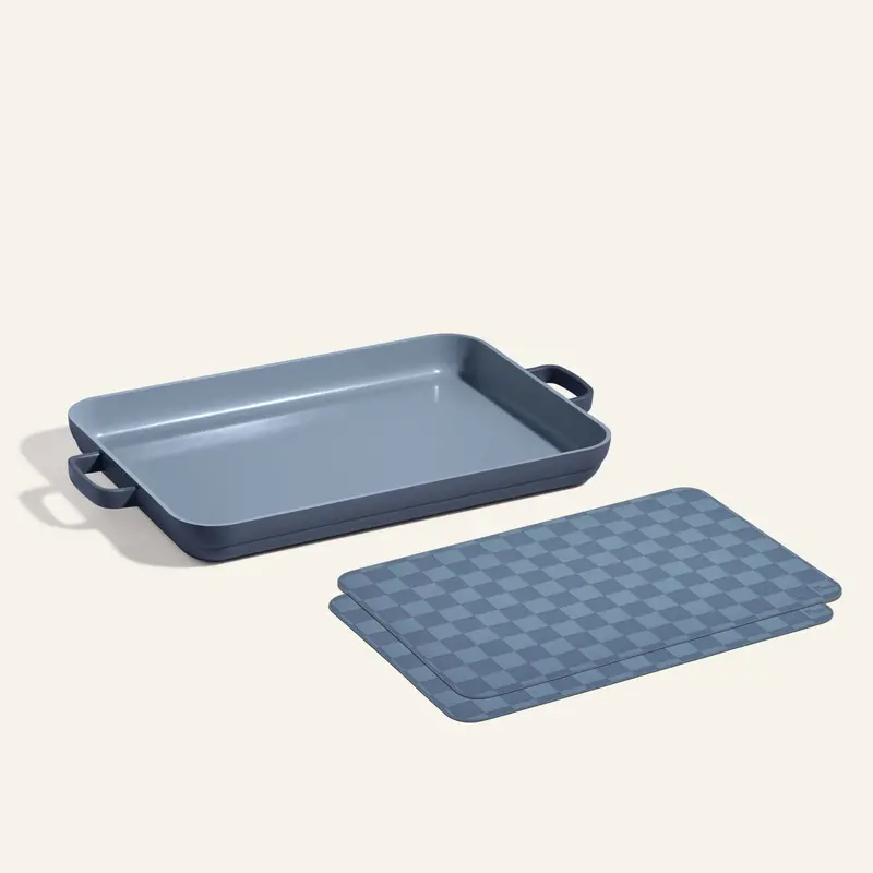 Full-Size Griddle Pan With Oven Mat Set 1