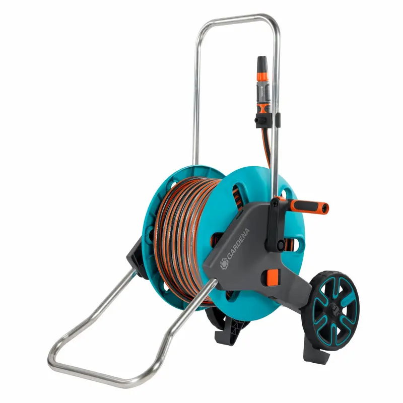Gardena Aquaroll M Wheeled Hose Reel – 50 M Premium Garden Hose With Fittings 1