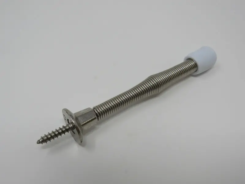 Gate House Economy 3-Inch Flexible Spring Door Stop In Satin Nickel (S849-473) – Brand New 1