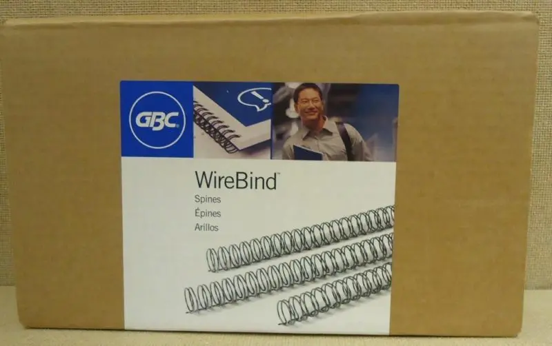 Gbc 5/16" Wirebind Spines – 80-Pack, 8Mm Diameter, Black (New) 1