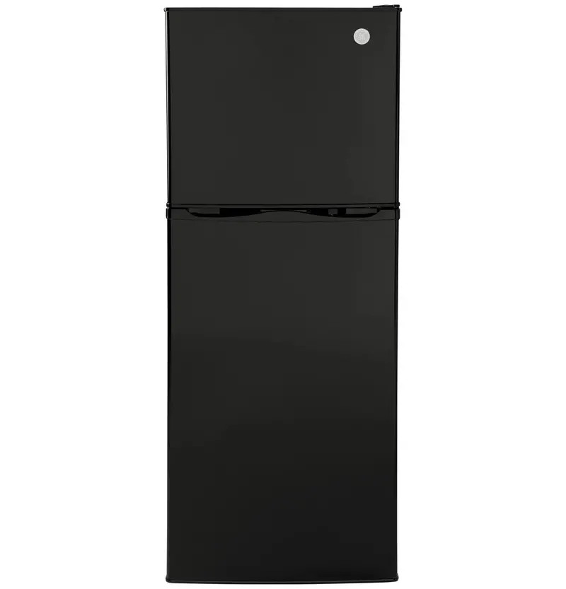 Ge 9.8 Cu. Ft. 12V Dc Top-Freezer Refrigerator – Black Cabinet 1
