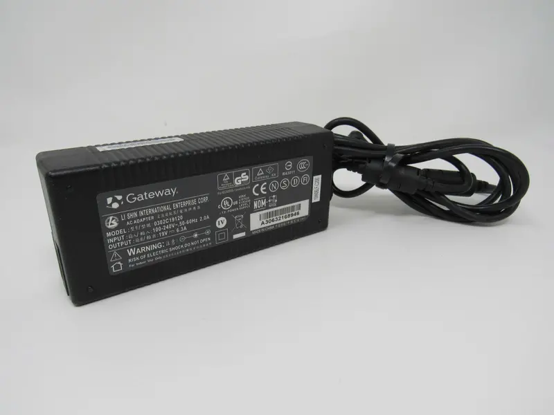 Genuine Gateway Oem Ac Power Adapter (19V, 6.3A, 100–240V Input) – Tested & Used 1