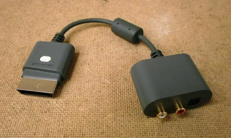 Genuine Microsoft Xbox 360 Audio Adapter Cable (X808221-001) – Oem, Pre-Loved 1