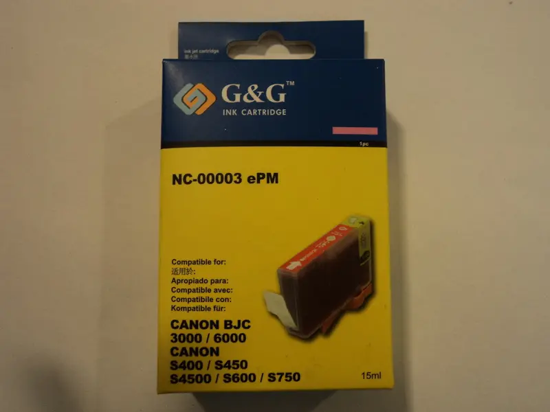G&G Magenta Ink Cartridge For Canon Bjc-3000, Bjc-6000, S400, S450, S4500, S600, S750 – New 1