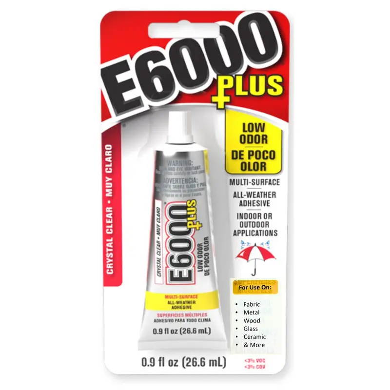 Goop E6000+Plus Multi-Surface Adhesive – Clear, 0.9 Fl Oz 1