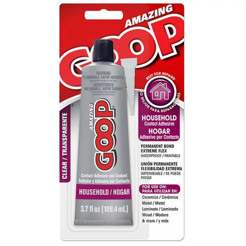 Goop Household Adhesive – Indoor/Outdoor Multi-Surface Bonding, 3.7 Oz 1