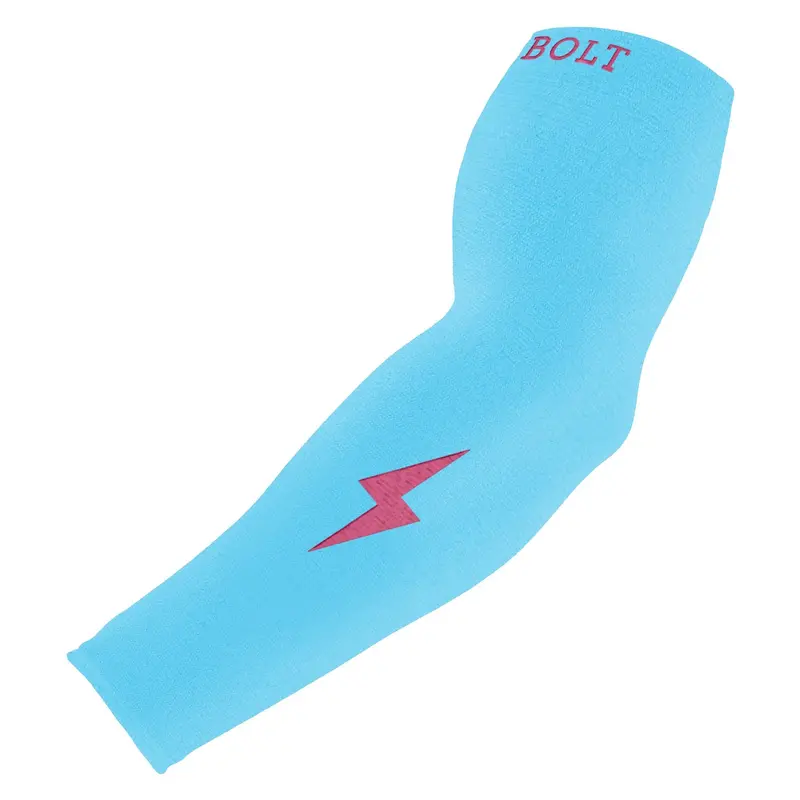 Graduated Compression Premium Arm Sleeve – Pink/Teal Design 1