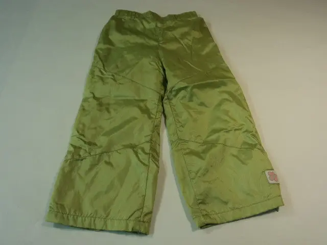 Green Dog Boys’ Nylon-Polyester Pants – Size 3T, Solid Green, Pre-Owned 1